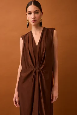 Vestido drapeado
