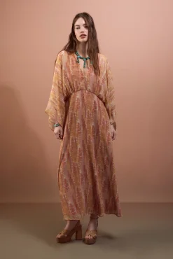 Vestido estampado fluido