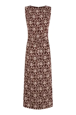 Vestido estampado frunce