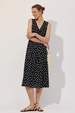 Vestido estampado lunares