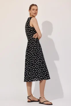 Vestido estampado lunares