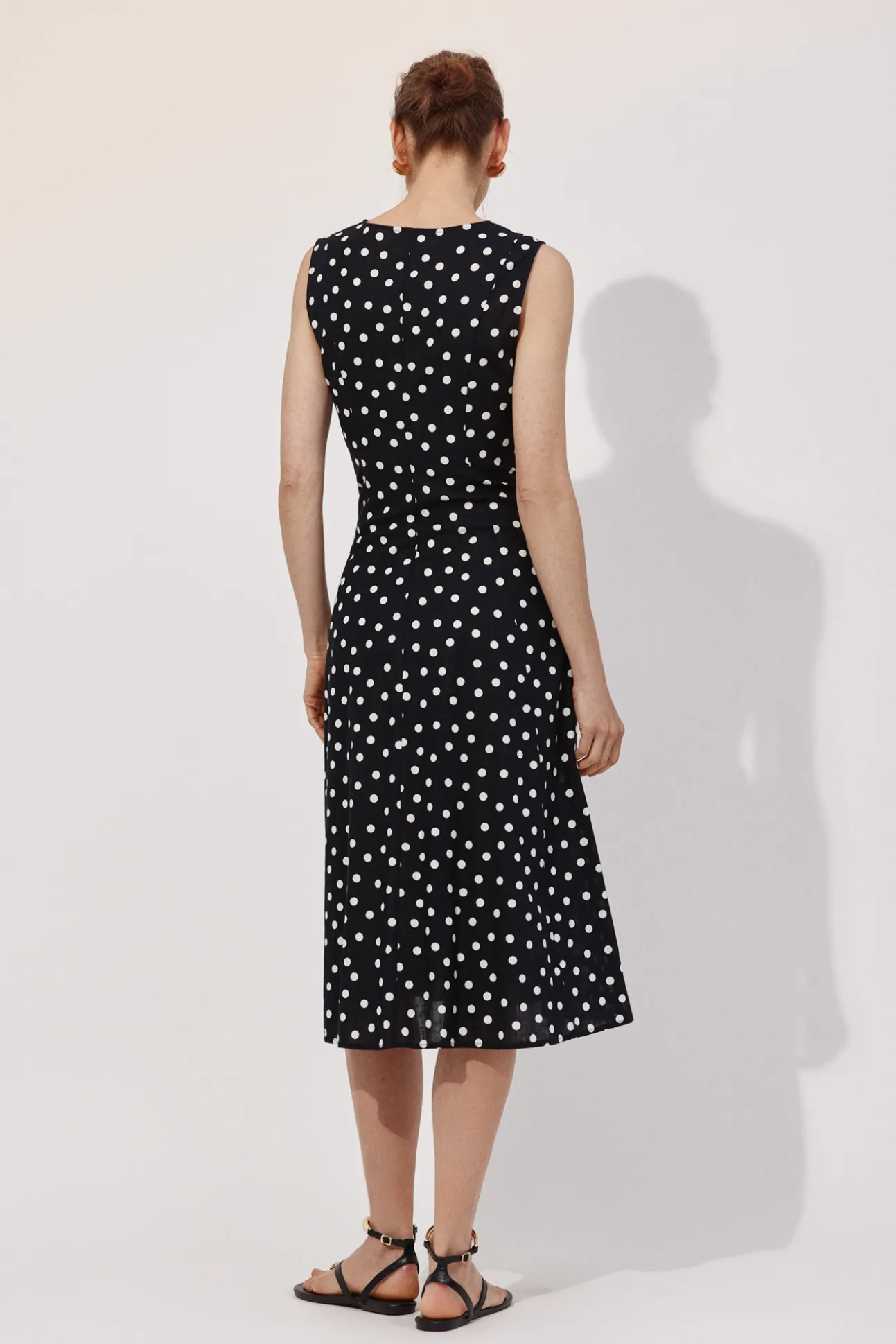 Vestido estampado lunares