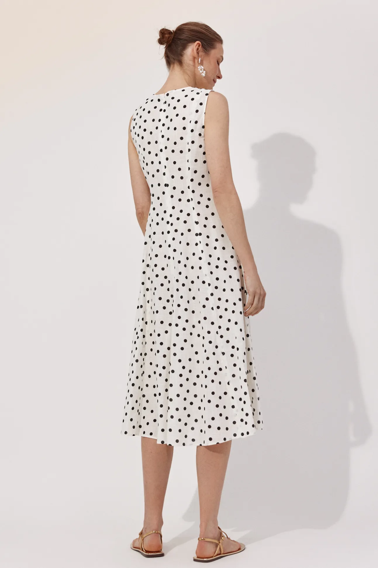 Vestido estampado lunares