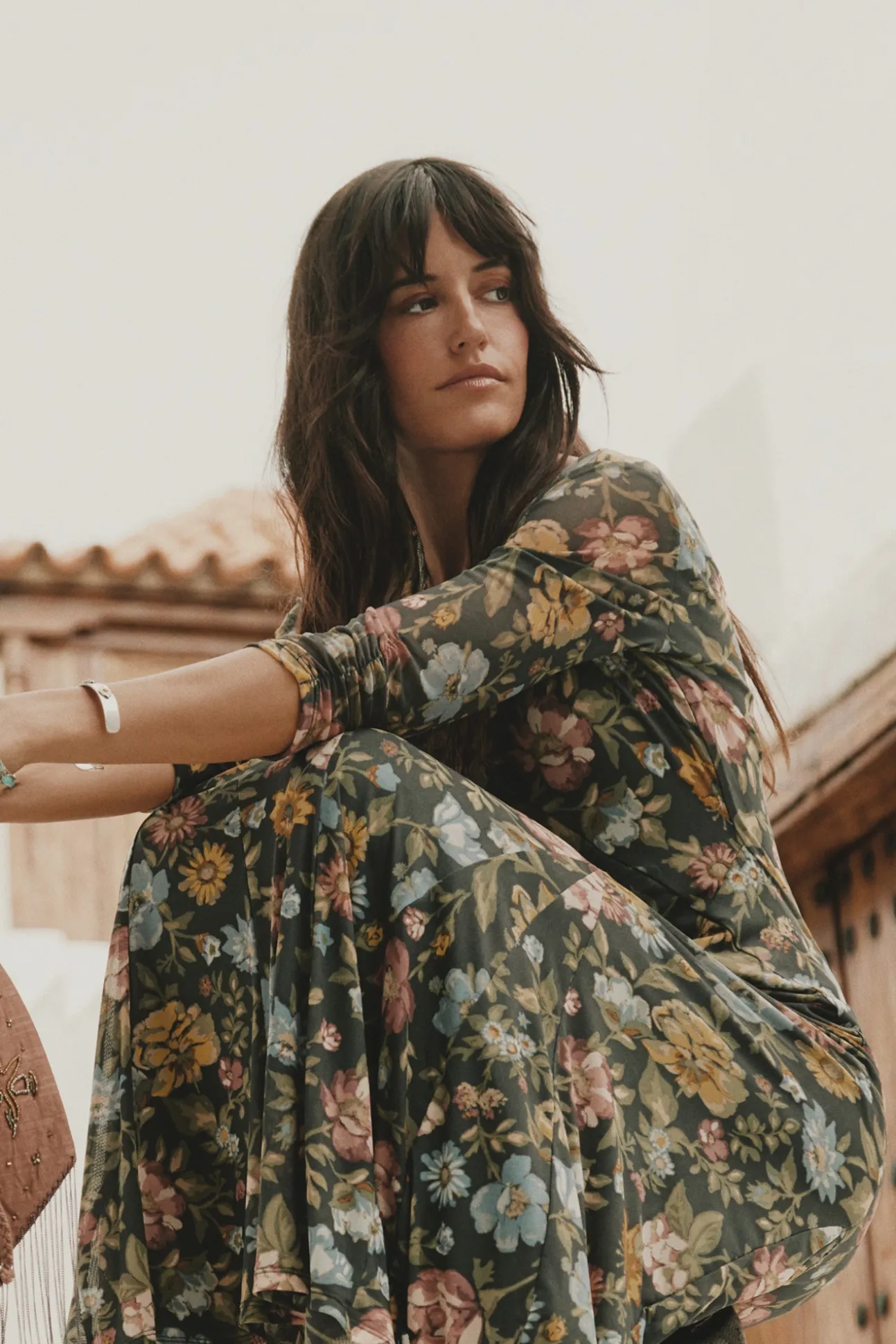 Vestido estampado vuelo