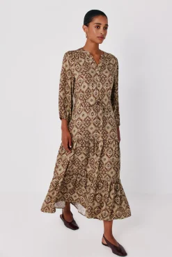 Vestido estampado vuelo