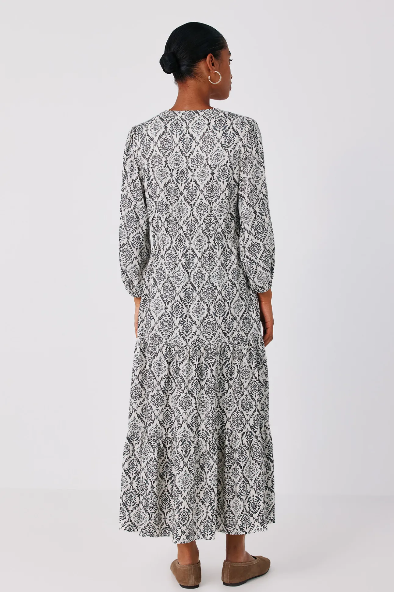 Vestido estampado vuelo