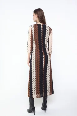 Vestido estructura multicolor