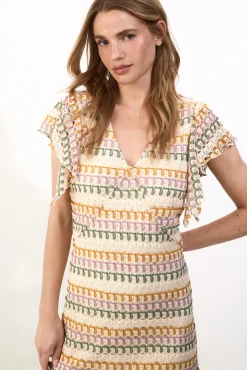 Vestido estructura multicolor