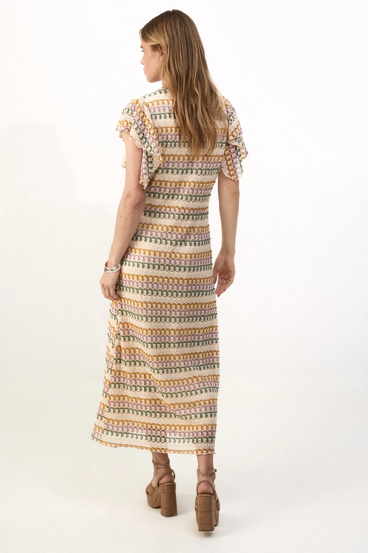 Vestido estructura multicolor