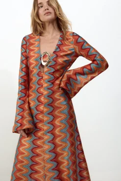 Vestido estructura multicolor