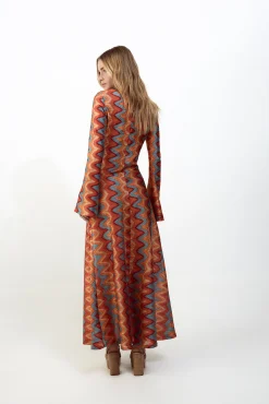 Vestido estructura multicolor