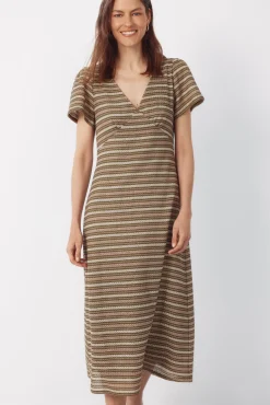 Vestido estructura rayas