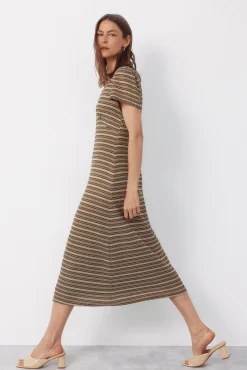 Vestido estructura rayas