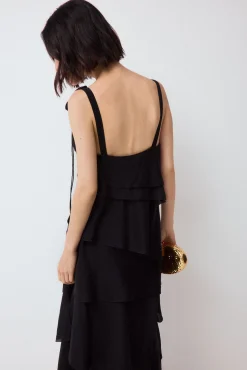 Vestido flor volantes