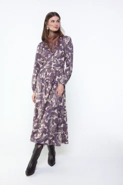 Vestido fluido estampado