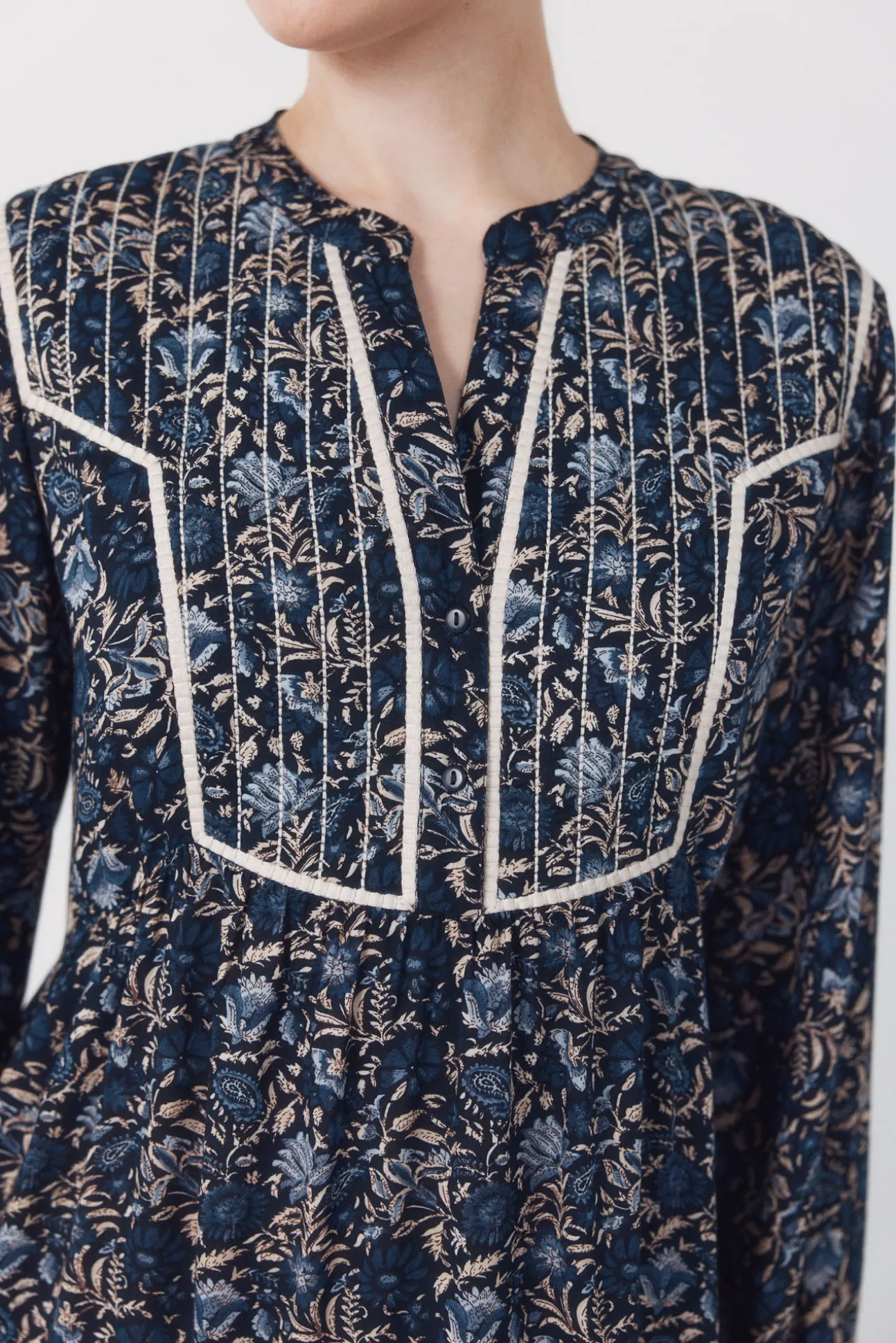 Vestido fluido estampado