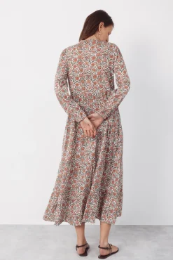 Vestido fluido estampado