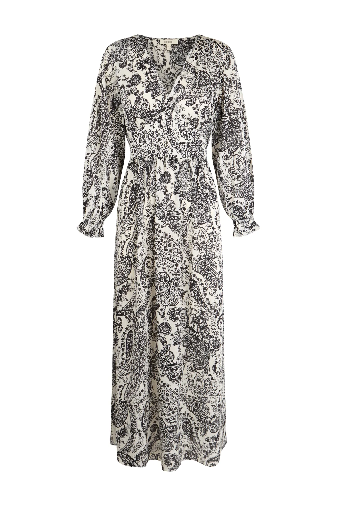 Vestido fluido jacquard