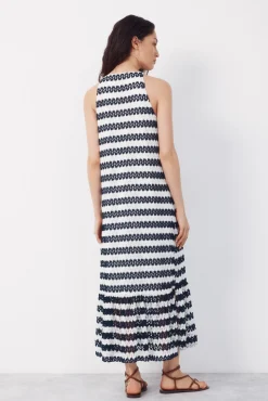Vestido halter estructura