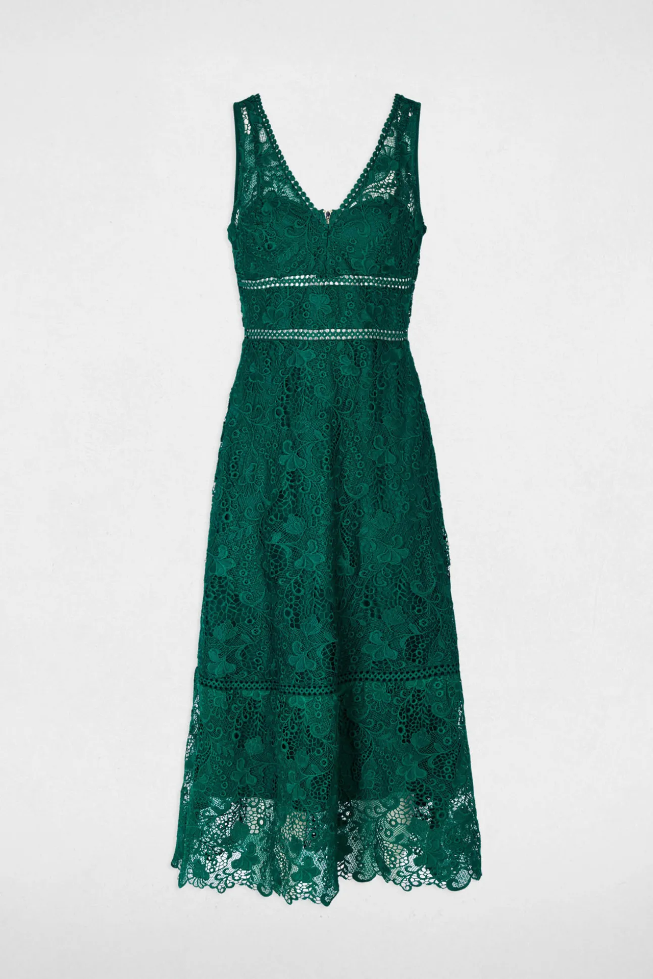 Vestido largo de encaje