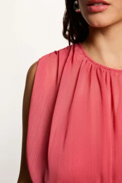 Vestido largo drapeado