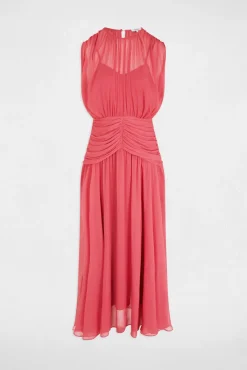 Vestido largo drapeado