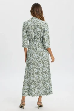 Vestido largo estampado