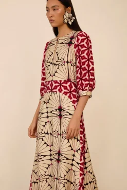 Vestido largo estampado