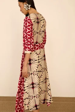 Vestido largo estampado