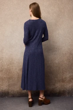 Vestido largo melange