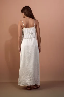 Vestido lencero satinado