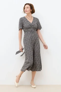 Vestido midi estampado