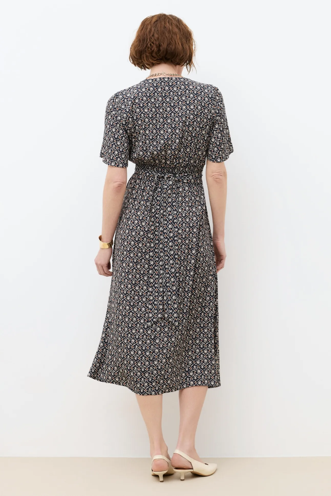 Vestido midi estampado