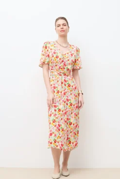 Vestido midi estampado