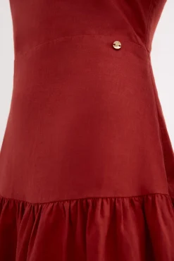 Vestido midi lino