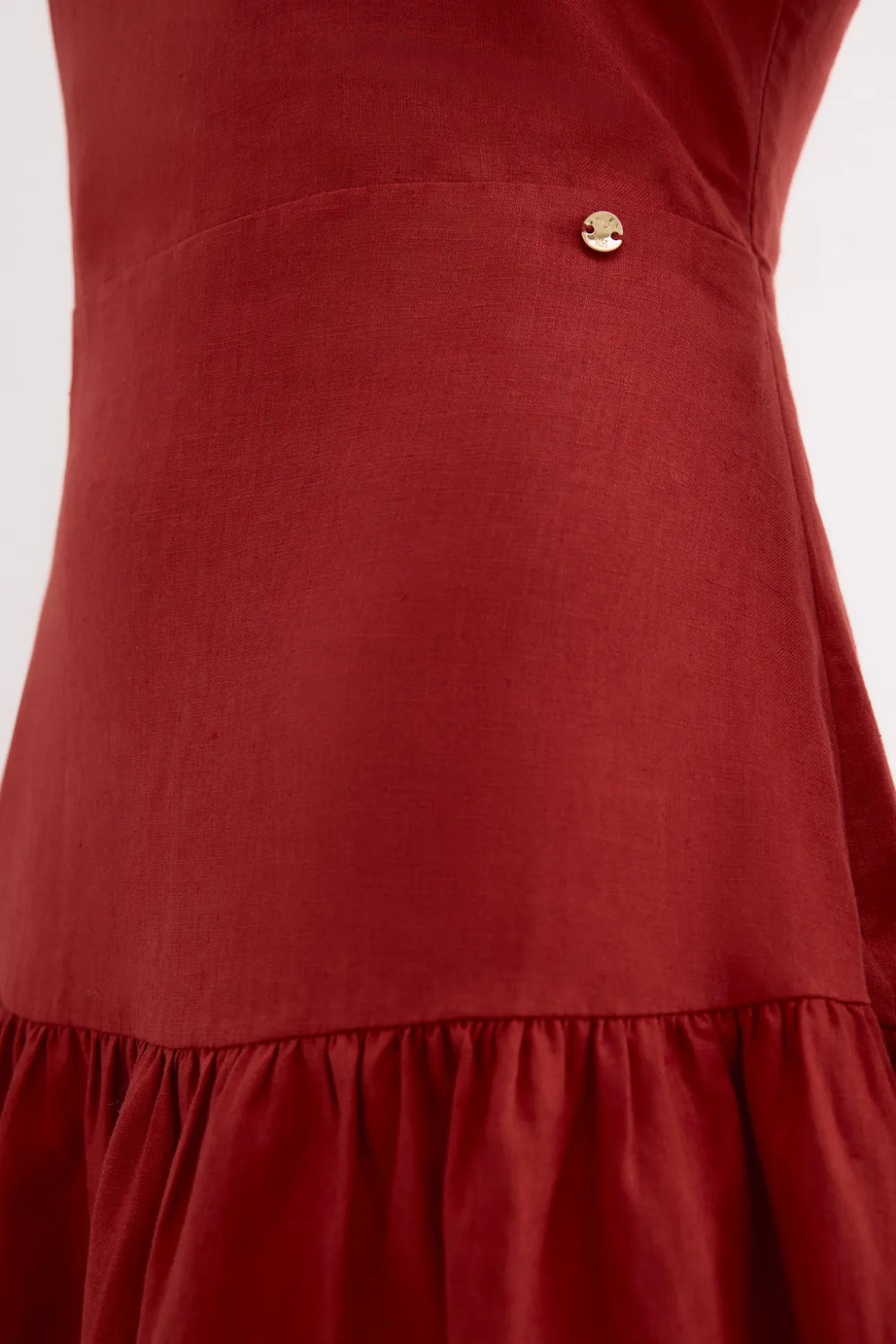 Vestido midi lino