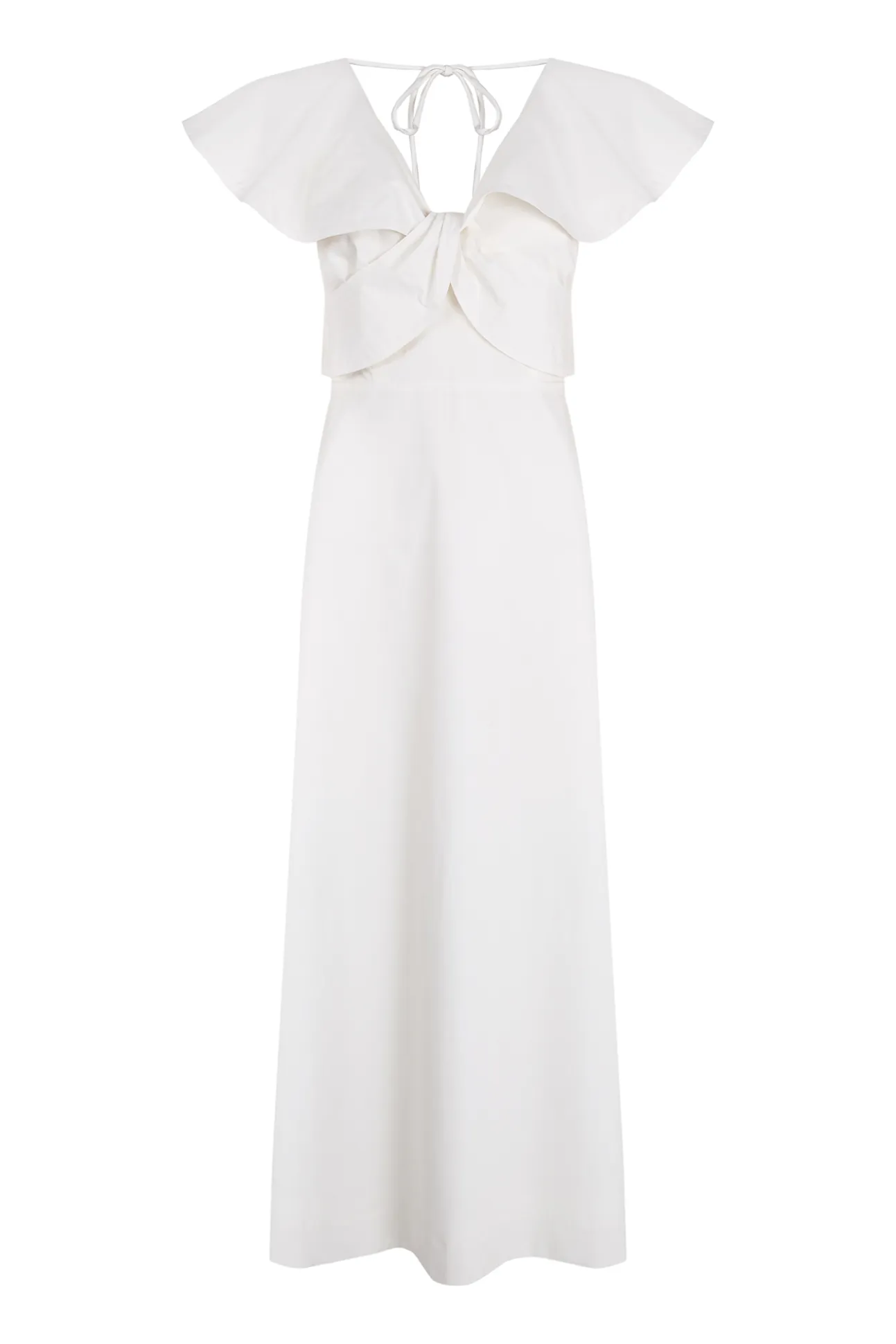 Vestido midi volantes