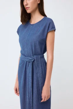 Vestido nudo denim
