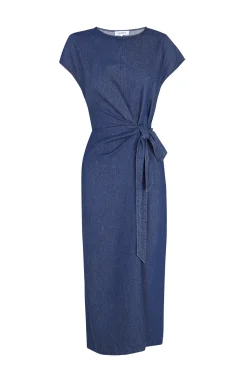 Vestido nudo denim