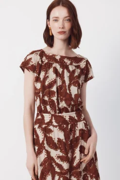 Vestido piqué estampado