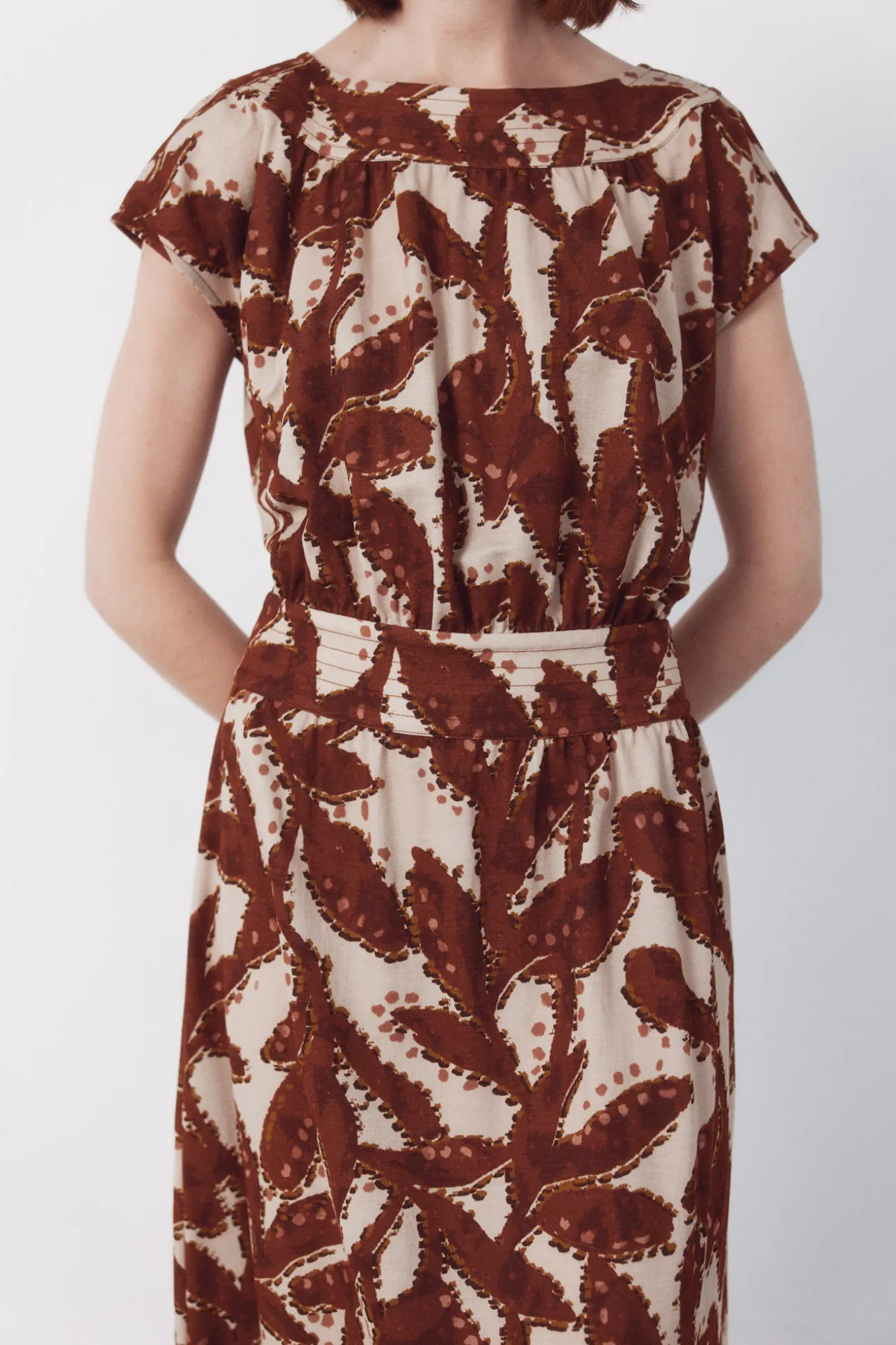 Vestido piqué estampado