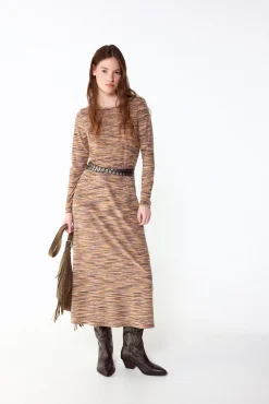 Vestido punto melange
