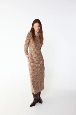 Vestido punto melange