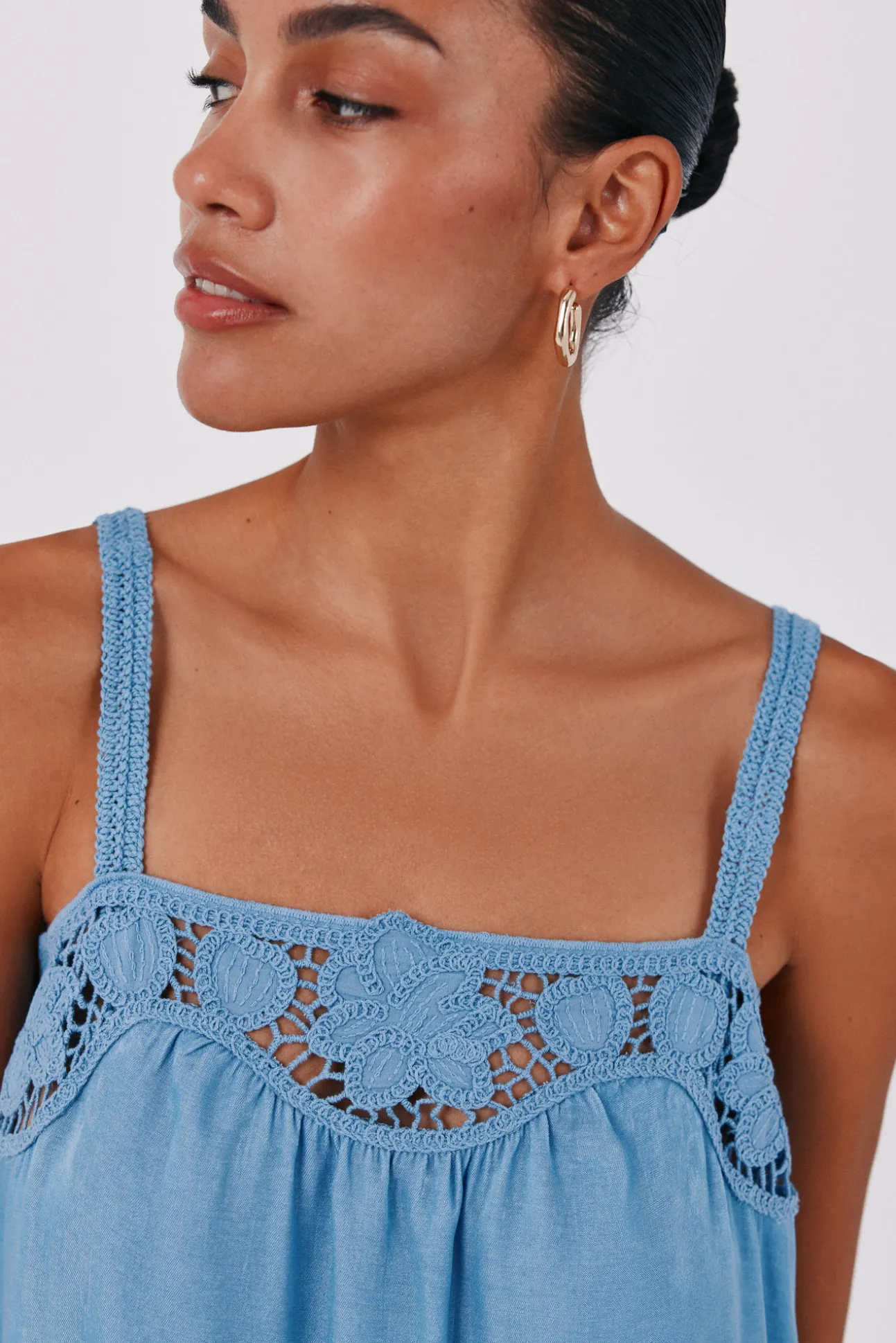 Vestido satinado lencero