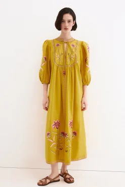 Vestido túnica bordados