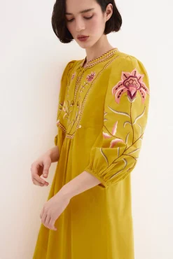 Vestido túnica bordados