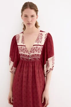 Vestido túnica estampado floral