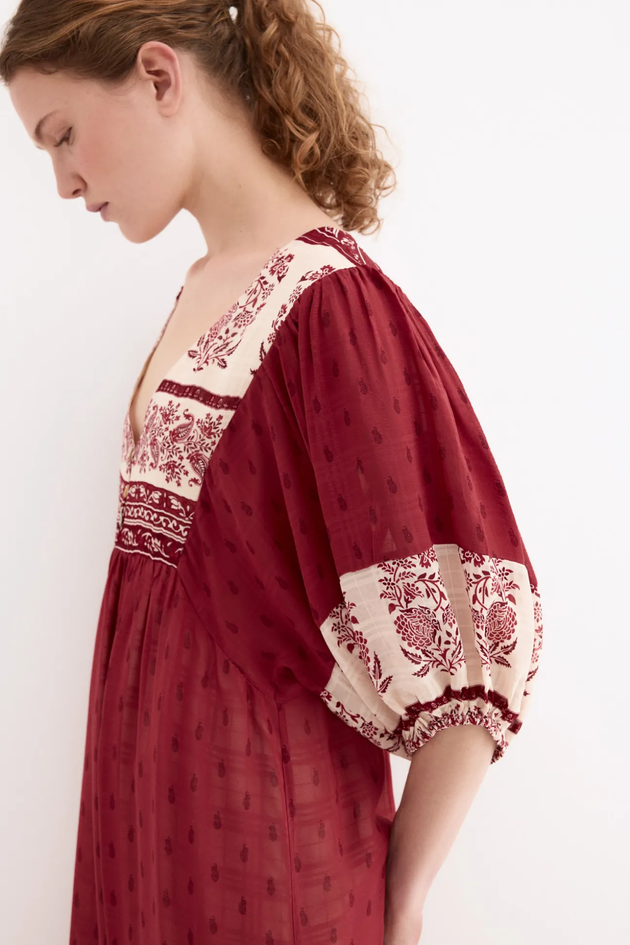 Vestido túnica estampado floral