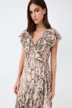 Vestido volantes fluido