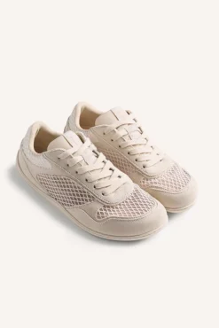 Zapatillas piel y rejilla